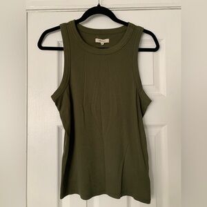 Madewell Olive Green Sleeveless Top